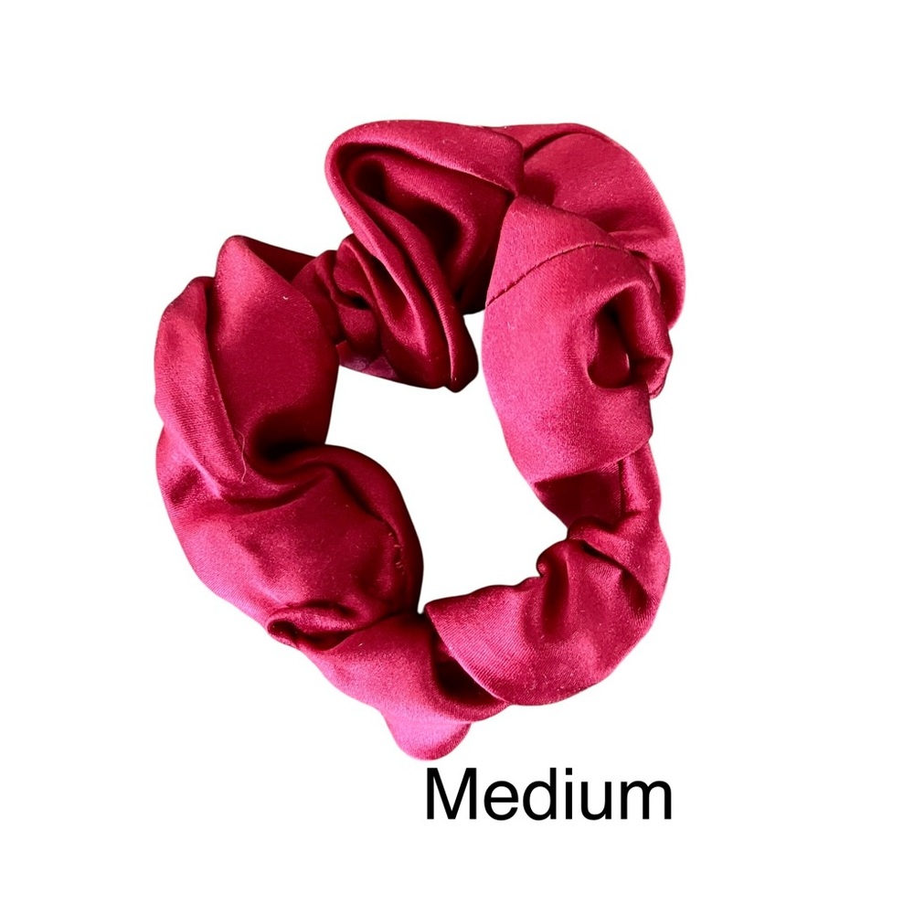 BN 100% Recycled Silk Handmade Scrunchies - Bundle of 3 - Picture 6 of 9